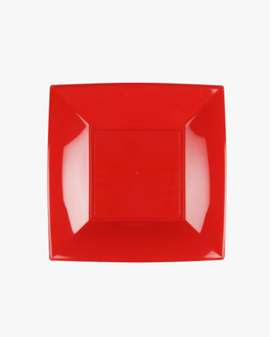 Piatto Dessert Nice PP Rosso 180 mm - 25 pezzi Piatto Dessert Nice PP Rosso 180 mm - 25 pezzi