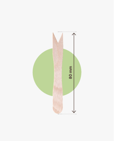 Forchettina chips monouso in legno 8,5 cm - 1000 pezzi Forchettina chips monouso in legno 8,5 cm - 1000 pezzi