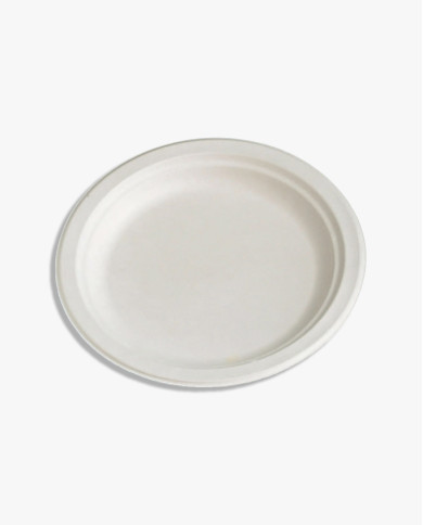Piatti piani in polpa di cellulosa 22 cm - 50 pezzi Piatti piani in polpa di cellulosa 22 cm - 50 pezzi