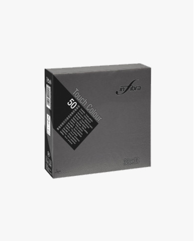 Tovaglioli 33x33 cm 2v touch nero 50 pezzi Tovaglioli 33x33 cm 2v touch nero 50 pezzi