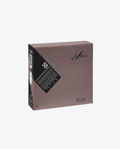 Tovaglioli 33x33 cm 2v touch cacao 50 pezzi Tovaglioli 33x33 cm 2v touch cacao 50 pezzi