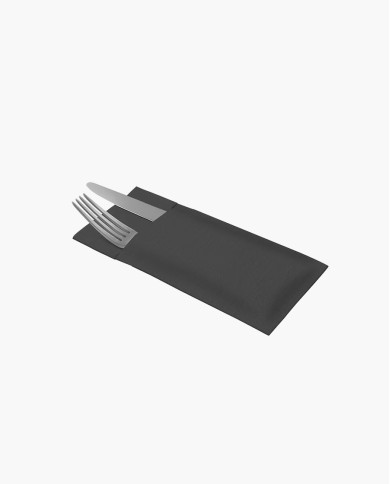 Tork Premium LinStyle Tovagliolo portaposate nero - 50pz Tork Premium LinStyle Tovagliolo portaposate nero - 50pz