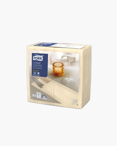 Tork Premium LinStyle Tovagliolo portaposate crema - 50pz Tork Premium LinStyle Tovagliolo portaposate crema - 50pz