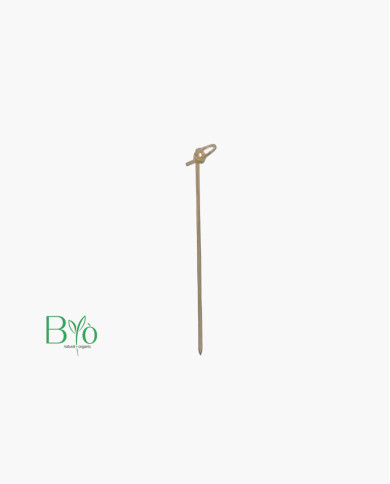 Spiedini in bamboo da 10,5cm con fiocco - 100pz Spiedini in bamboo da 10,5cm con fiocco - 100pz
