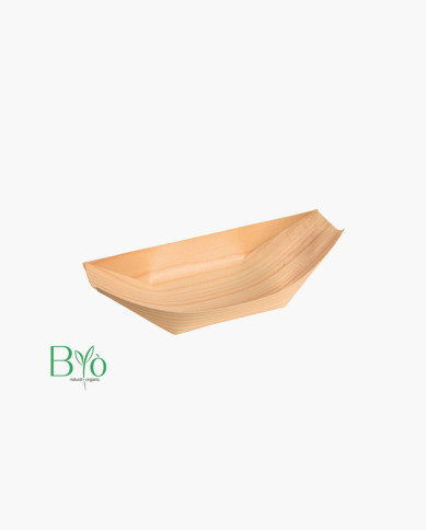 Barchetta monouso in legno 17 cm - 100 pz Barchetta monouso in legno 17 cm - 100 pz