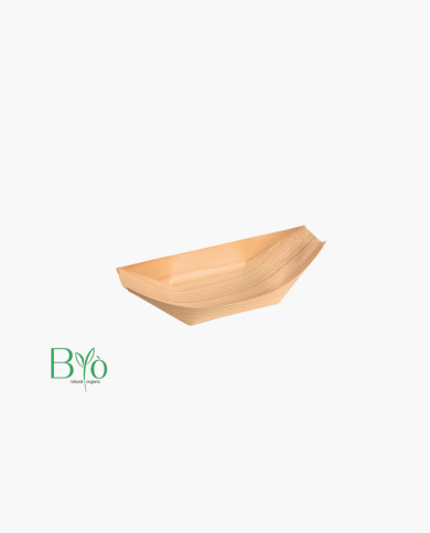 Barchetta monouso in legno 9,5 cm - 1200pz Barchetta monouso in legno 9,5 cm - 1200pz