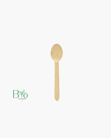 Cucchiaio in legno Ecowood 16 cm Bio 100pz Cucchiaio in legno Ecowood 16 cm Bio 100pz