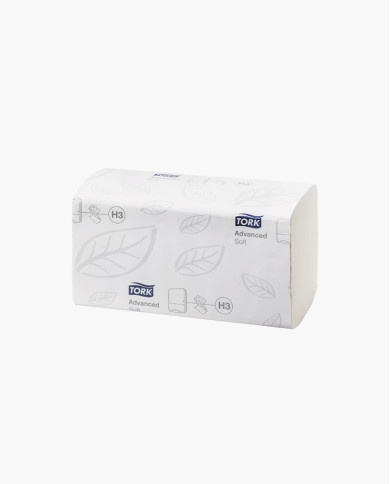 Asciugamani Flushable piegati a V 23cm Tork Advanced - 3750pz Asciugamani Flushable piegati a V 23cm Tork Advanced - 3750pz