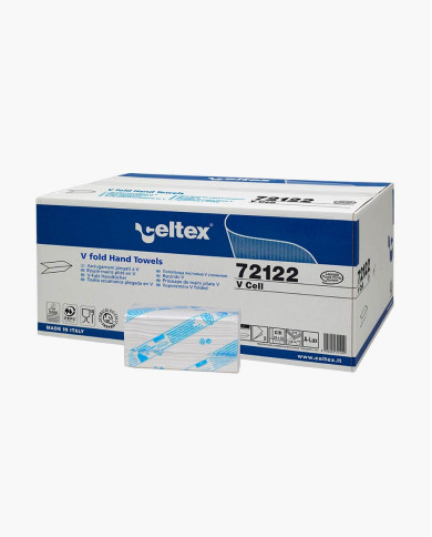 Carta asciugamani Celtex 2 veli piegato a V da 210X15 Carta asciugamani Celtex 2 veli piegato a V da 210X15