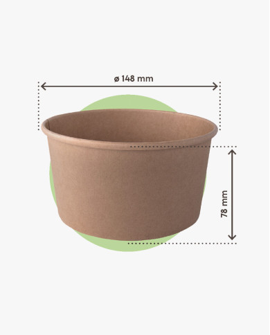 Bowl tonda monouso 1000ml - 50 pezzi Bowl tonda monouso 1000ml - 50 pezzi
