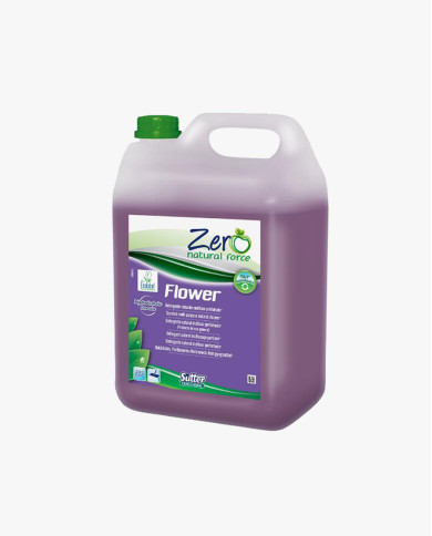 Zero Flower Detergente naturale idroalcolico profumato concentrato 5 Lt Zero Flower Detergente naturale idroalcolico profumato concentrato 5 Lt